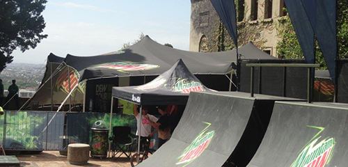 Mountain Dew Stretch Tent